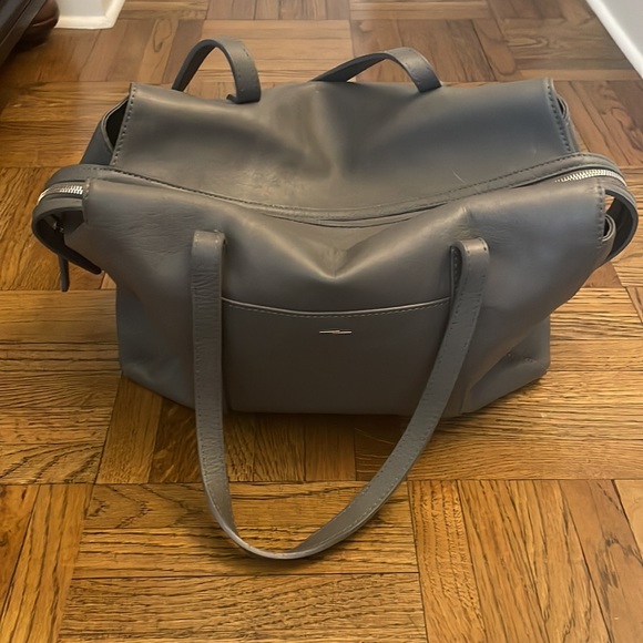 Shinola Detroit Gray Leather Tote - Picture 6 of 10
